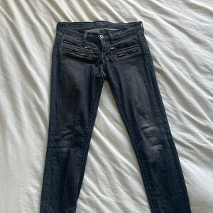 lucky brand women’s washed black Charlie skinny jeans